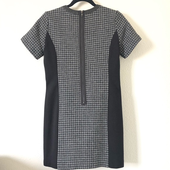 J. Crew Mixed Gray Black Houndstooth Dress Size 2P - Picture 2 of 8